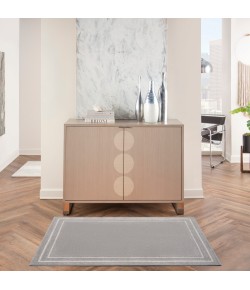 Nourison Essentials - Nre02 Grey Ivory Area Rug 3 ft. X 5 ft. Rectangle