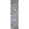 Nourison Somerset - St81 Ivory Blue Area Rug 2 ft. 3 X 8 ft. Rectangle