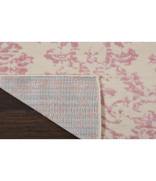 Nourison Jubilant Ivory Pink JUB09 2 ft. X 6 ft. Rectangle Rug