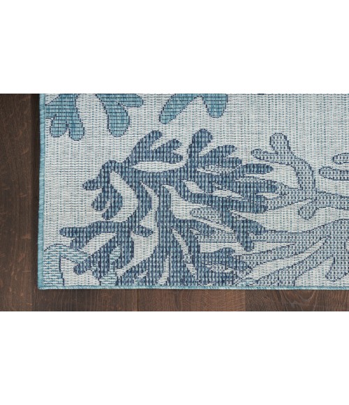 Nourison Garden Oasis Blue GOA05 8 ft. X 10 ft. Rectangle Rug