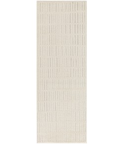 Nourison Cozy Modern Ivory Grey CMD03 2 ft. 2 in. X 6 ft. Rect. Rug