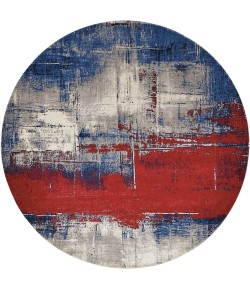 Nourison Twilight - Twi19 Multicolor Area Rug 8 ft. Round