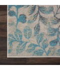 Nourison Tranquil Area Rug TRA03-Ivory/Turquoise