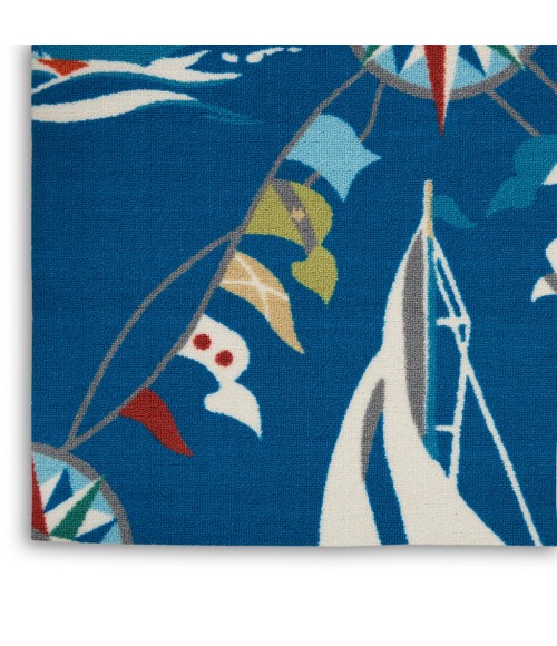Nourison SUN N' SHADE Area Rug Waverly Sun N' Shade Area Rug SND89-Navy