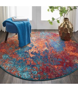 Nourison Celestial - Ces08 Atlantic Area Rug 5 ft. 3 X Round