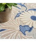 Nourison Aloha Area Rug ALH33 Blue Grey