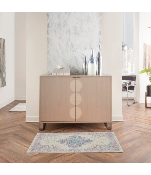 Nourison Grafix Area Rug GRF14-Ivory/Pink