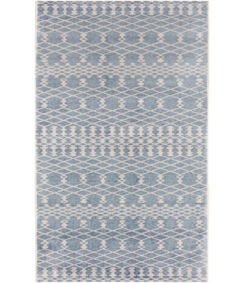 Nourison Astra Machine Washable Blue ASW10 2 ft. X 6 ft. Rectangle Rug