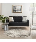 Nourison Quarry Ivory Blue Grey QUA01 8 ft. X Round Rug