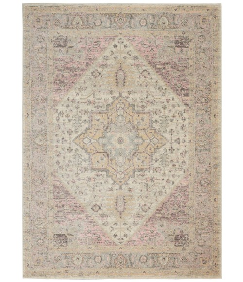 Nourison Tranquil Area Rug TRA06-Ivory/Pink