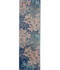 Nourison Tranquil Runner Area Rug TRA08-Navy/Pink