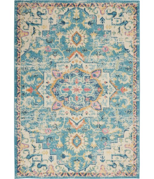 Nourison Passion Area Rug PSN25-Ivory/Light Blue