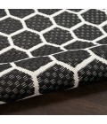 Nourison Reversible Indoor Outdoor Black RVB01 5 ft. X 7 ft. Rect. Rug