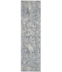 Nourison Grand Expressions - Ki57 Blue Ivory Area Rug 2 ft. 2 in. X 7 ft. 6 in. Runner