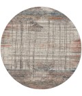 Rustic Textures Area Rug Nourison Rustic Textures Area Rug RUS12 Grey/Multi 7'10" Round