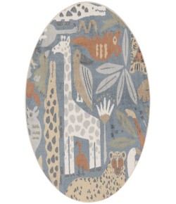 Nourison Astra Machine Washable Multicolor ASW01 7 ft. 10 in. Round Rug