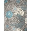 Nourison Passion - Psn17 Charcoal Blue Area Rug 9 ft. X 12 ft. Rectangle