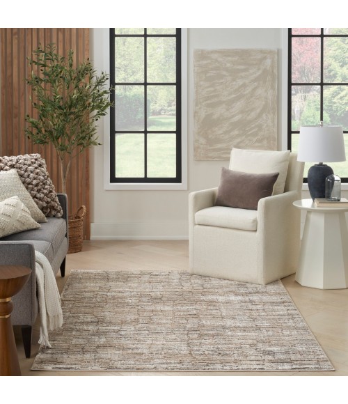 Nourison Sustainable Trends Ivory Mocha SUT06 6 ft. X 9 ft. Rect. Rug