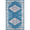 Nourison Grafix Blue GRF14 2 ft. X 6 ft. Rectangle Rug