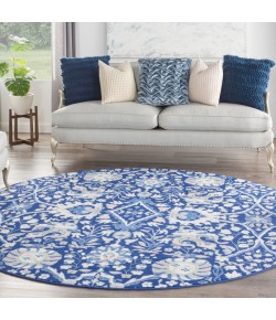 Nourison Whimsicle - Whs10 Navy Multicolor Area Rug 8 ft. X Round