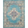 Nourison Passion - Psn03 Light Blue Area Rug 8 ft. X 10 ft. Rectangle