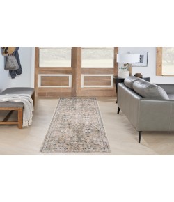Nourison Astra Machine Washable Silver Taupe ASW16 2 ft. X 6 ft. Rectangle Rug