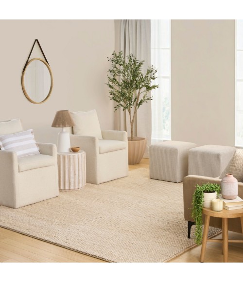 DKNY Pure Knots Beige KNT01 8 ft. X 10 ft. Rect. Rug