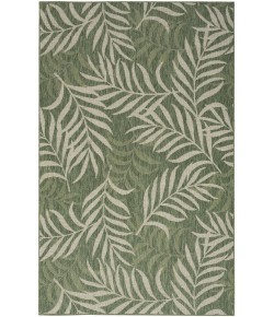 Nourison Garden Oasis Green Ivory GOA01 5 ft. X 7 ft. Rectangle Rug