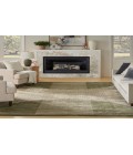 Nourison Astra Machine Washable Ivory Olive ASW03 6 ft. 7 in. X 9 ft. Rectangle Rug