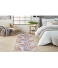 Nourison Aloha Blue Mocha ALH18 2 ft. X 6 ft. Rectangle Rug