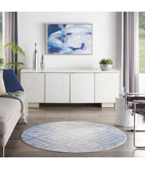 Nourison WHIMSICLE Area Rug Nourison Whimsicle Area Rug WHS17-Ivory Blue