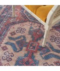 Nicole Curtis Machine Washable Series 1 Area Rug SR105 Red/Navy