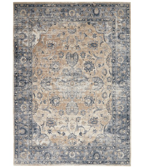 kathy ireland Home Malta Area Rug MAI13-Blue/Ivory