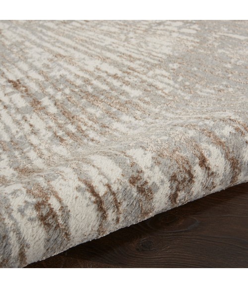 Inspire Me! Home Décor Metallic Area Rug MTL01 Grey/Mocha