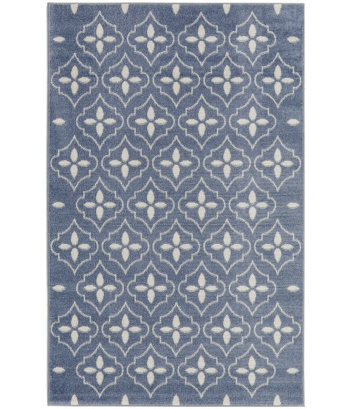 Nourison Home Nourison Essentials Blue Ivory NRE04 4 ft. X 6 ft. Rectangle Rug
