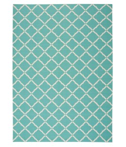 Nourison Home Home & Garden RS091 Aqua 7 ft. 9 in. X 10 ft. 10 in. Area Rug