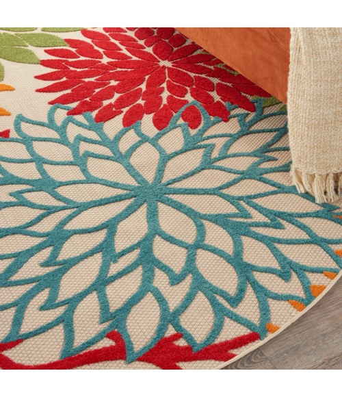 Nourison Aloha Round Area Rug ALH05-Green