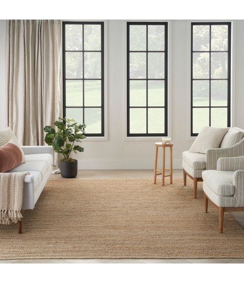 Nourison Natural Jute Area Rug NJT01 Natural