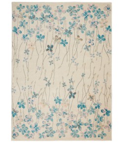Nourison Tranquil(Traql) - Tra04 Ivory Area Rug 6 ft. X 9 ft. Rectangle
