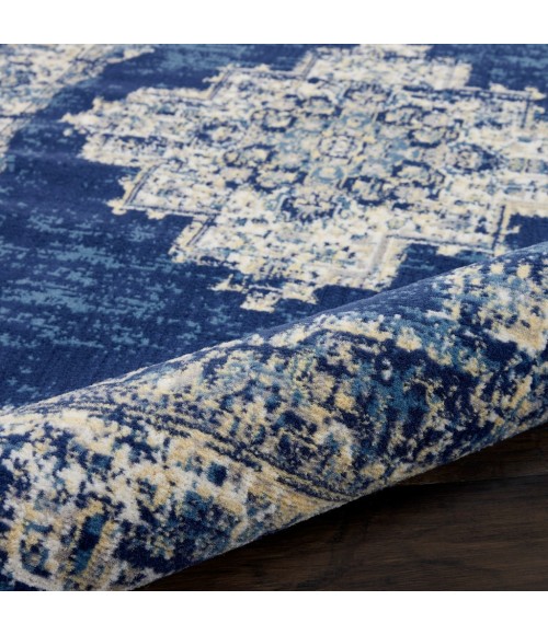 Nourison Grafix Area Rug GRF14-Navy Blue