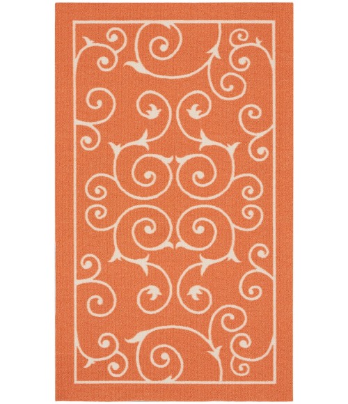 Nourison Home & Garden Area Rug RS019-Orange