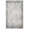 Nourison Astra Machine Washable Ivory Blue ASW16 5 ft. 3 in. X 7 ft. Rectangle Rug