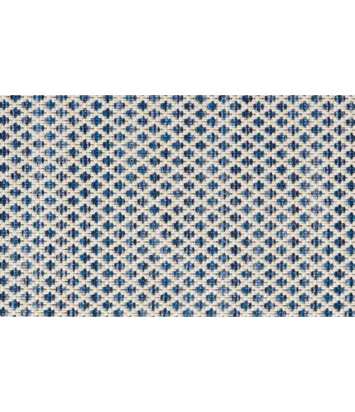 Nourison Courtyard Ivory Blue COU01 5 ft. Round Rug