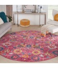 Nourison Passion Area Rug PSN01 Fuchsia 8' Round