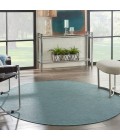 Nourison Positano Round Area Rug POS01-Aqua