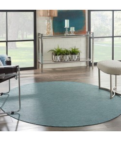 Nourison Positano - Pos01 Aqua Area Rug 6 ft. X 6 ft. Round