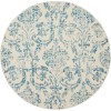 Nourison Jubilant - Jub09 Ivory Blue Area Rug 5 ft. 3 X Round