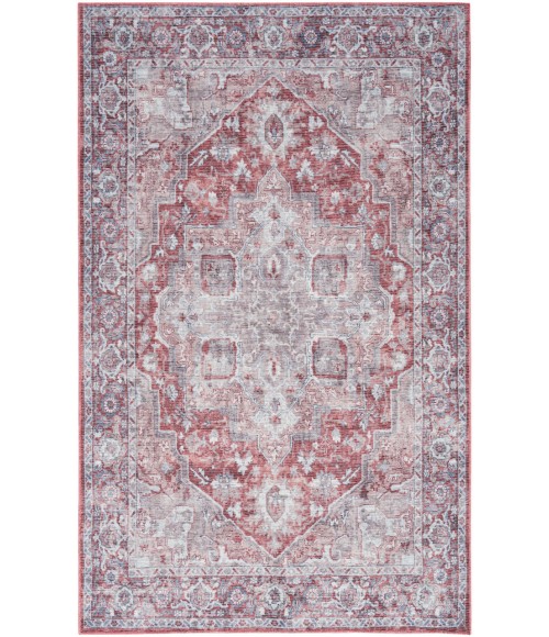 Nicole Curtis Machine Washable Series 1 Ivory Brick SR101 4 ft. X 6 ft. Rectangle Rug