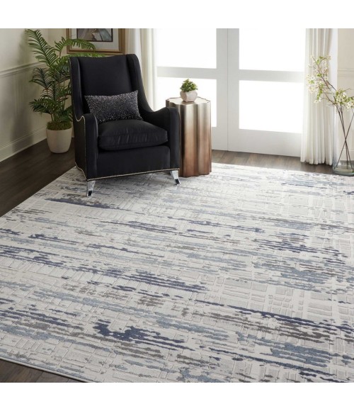 Nourison URBAN DECOR Area Rug Nourison Urban Decor Area Rug URD03-Ivory/Slate