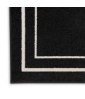 Nourison Nourison Essentials Area Rug Nourison Nourison Essentials Area Rug NRE02 Black Ivory